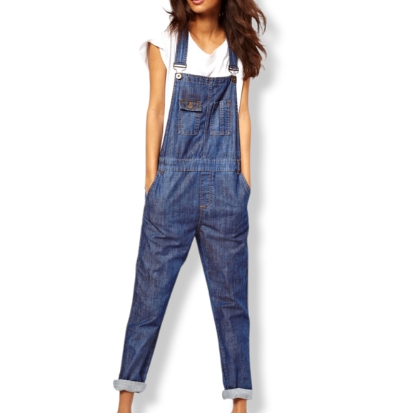 AOSO Blue Denim Overalls - Picture 1 of 11